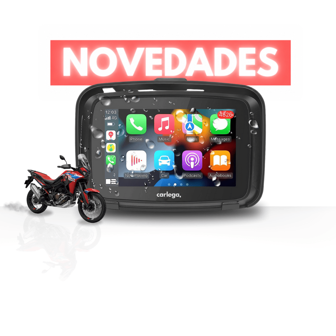 Novedades Carlega: pantalla CarPlay para moto Carlega Bike