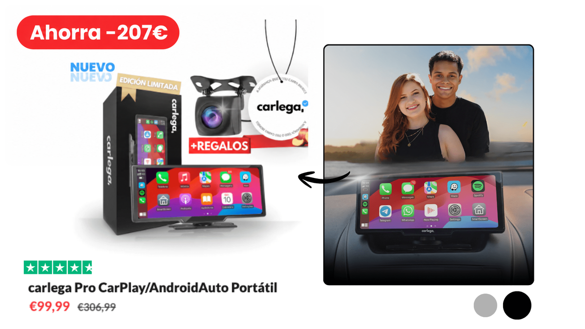 Pantalla Carlega PRO edición limitada: ahorra 207 €, nuevo, con cámara y ambientador de regalo