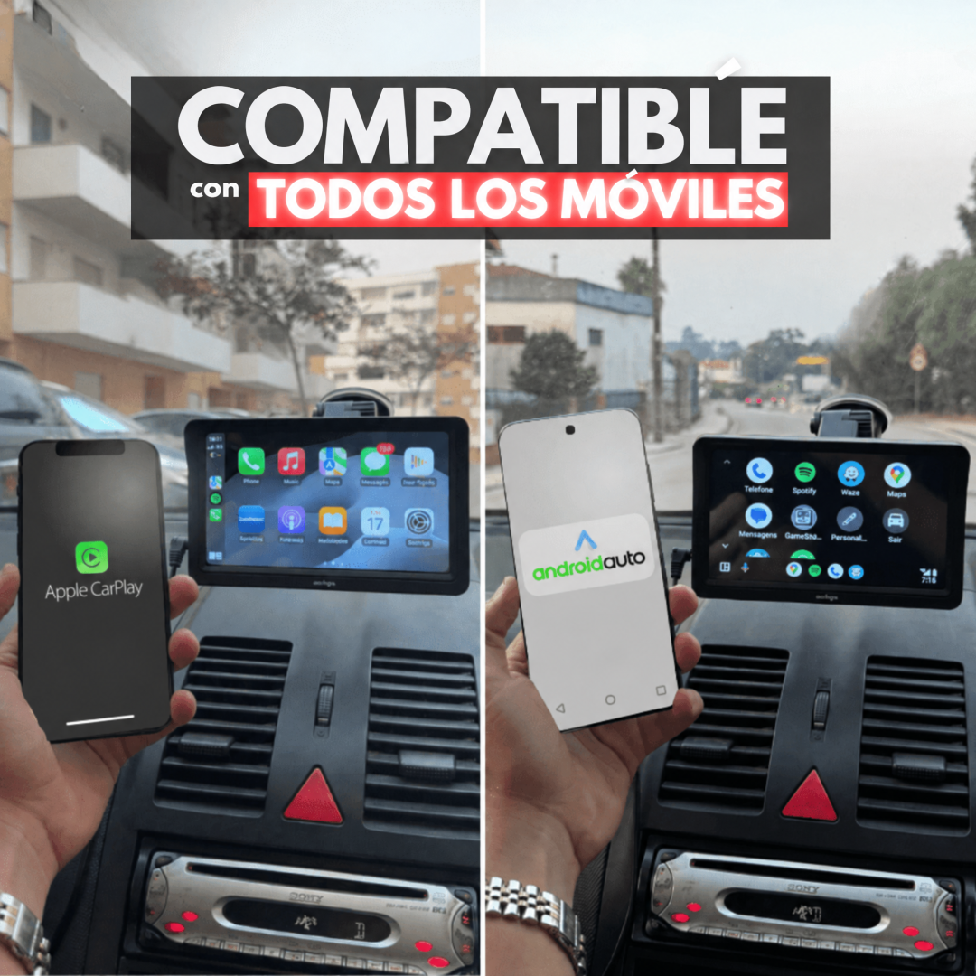 Pantalla Carlega X compatible con todos los móviles: Apple CarPlay y Android Auto