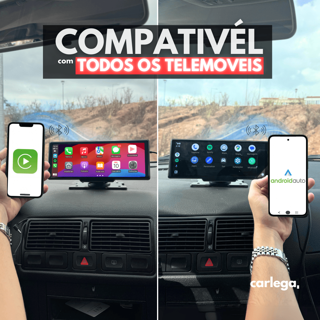 Carlega Pro - Pantalla 10" CarPlay/Android Auto inalámbricos