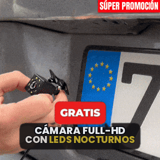 Pantalla Carlega X con cámara de marcha atrás Full-HD con LEDs nocturnos gratis