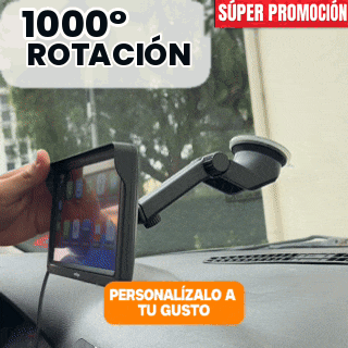 Pantalla CarPlay Carlega X con rotación de 1000°: personalízala a tu gusto