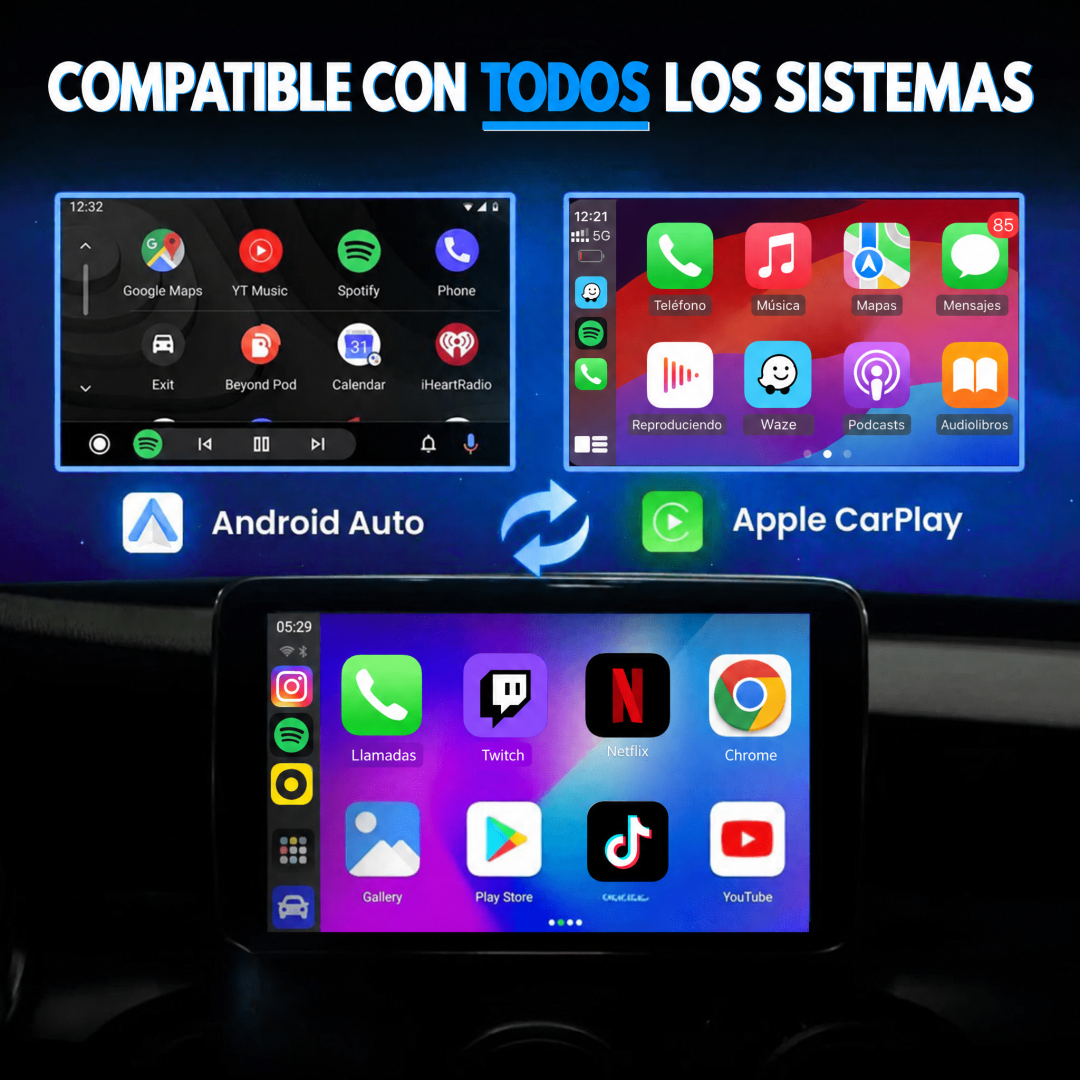 Smart Box Carlega compatible con todos los sistemas: Android Auto y Apple CarPlay